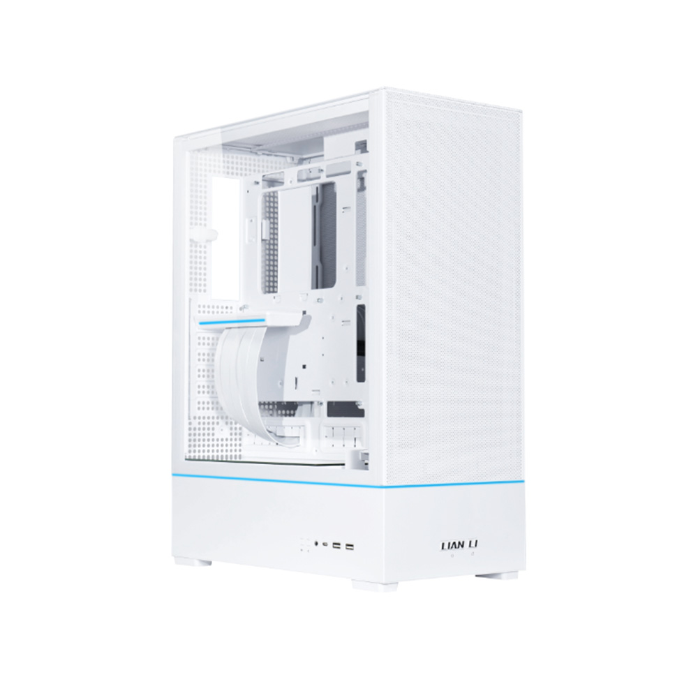 VỎ CASE LIAN LI SUP01 WHITE ( ATX, RISE PCIE 4.0, 3 FAN)