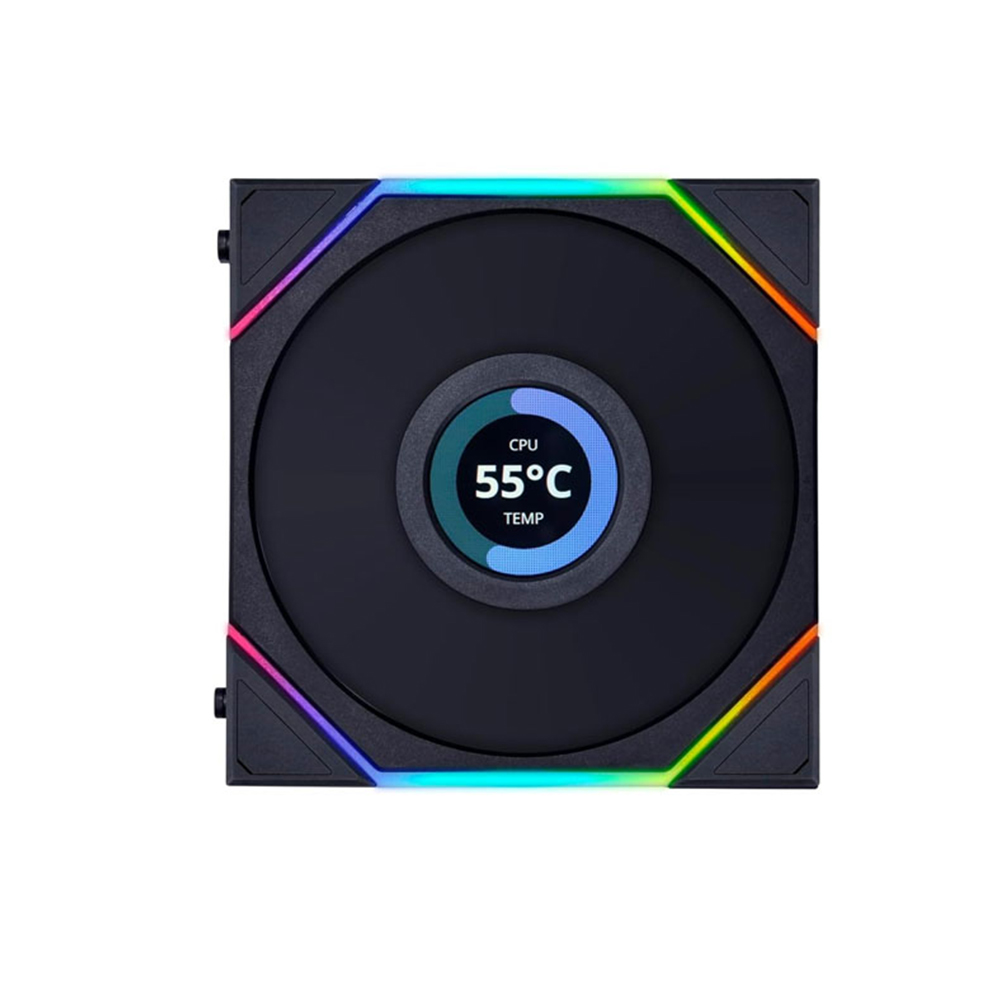 FAN CASE LIAN LI TL120 LCD SINGLE BLACK ( MÀN HÌNH LCD, LED VÔ CỰC)