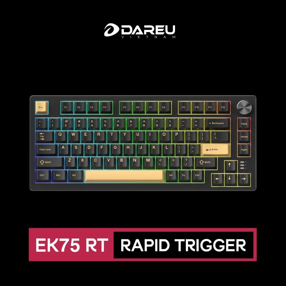 Bàn phím cơ DareU EK75 RT Rapid Trigger DareU Magnetic switch