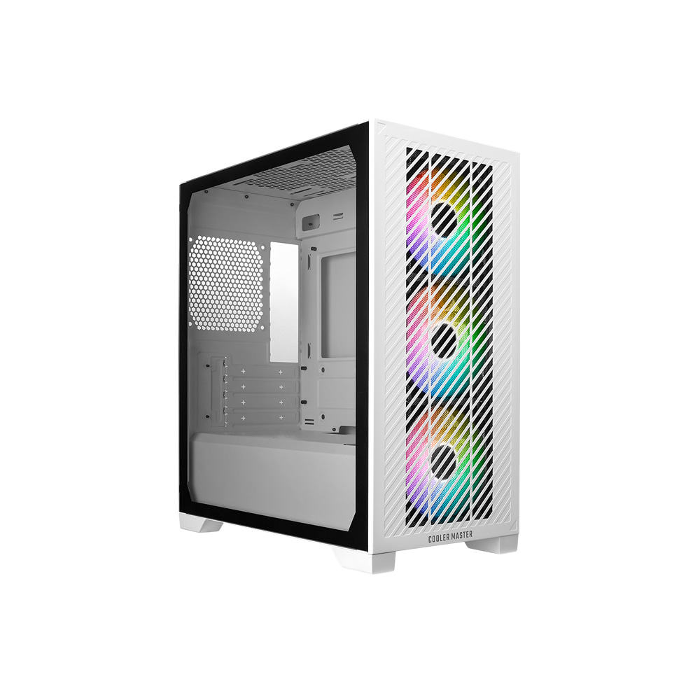 VỎ CASE COOLER MASTER ELITE 301 WHITE (MATX, 3 FAN ARGB)
