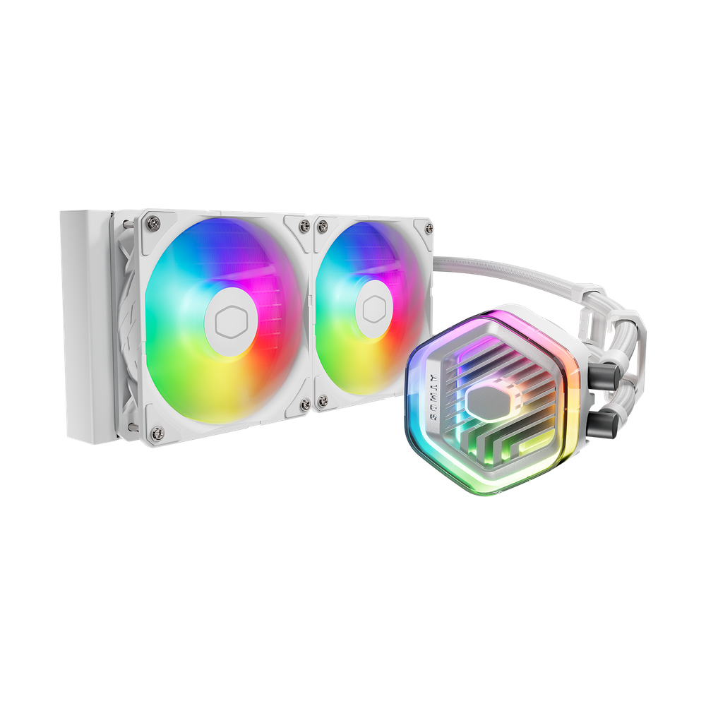 TẢN NHIỆT NƯỚC COOLER MASTER MASTERLIQUID 240 ATMOS ARGB WHITE