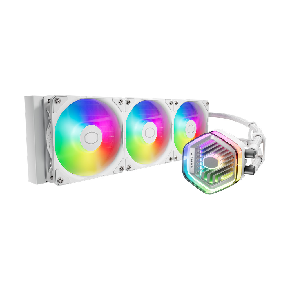TẢN NHIỆT NƯỚC COOLER MASTER MASTERLIQUID 360 ATMOS ARGB WHITE
