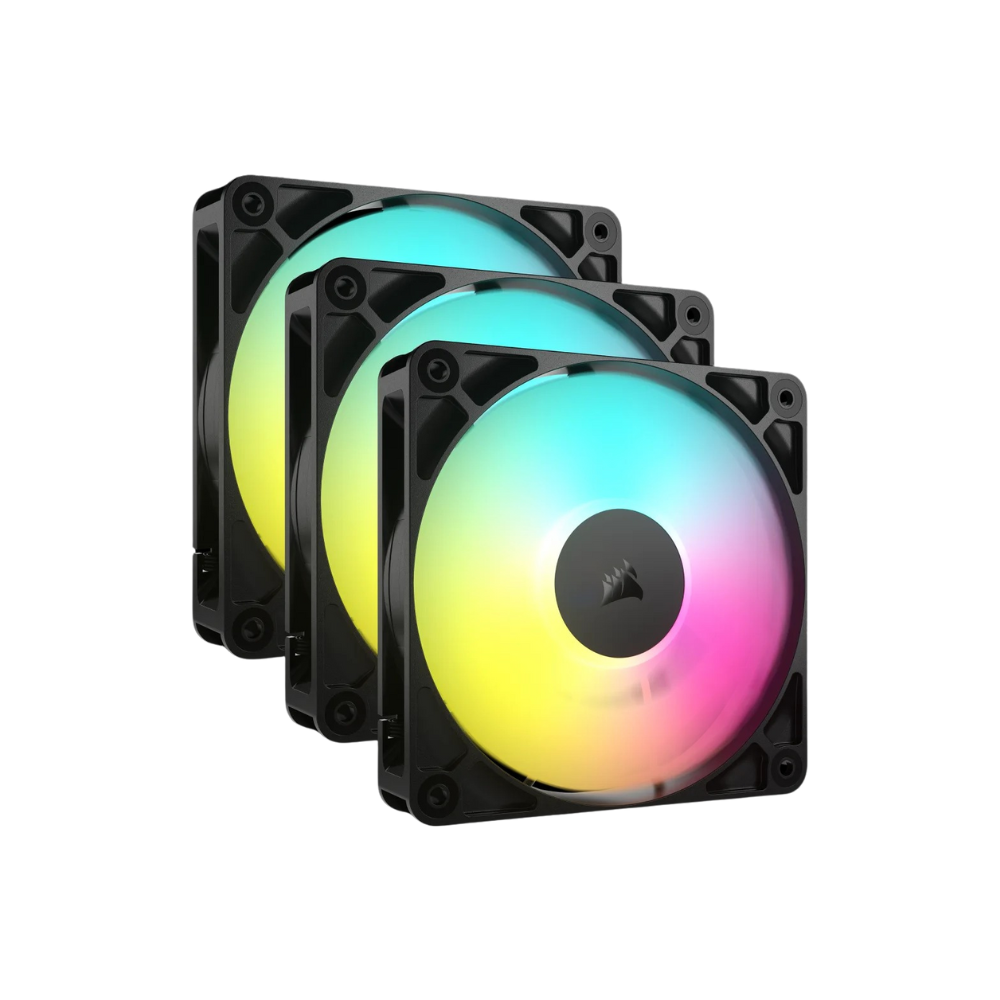 BỘ 3 QUẠT MÁY TÍNH CORSAIR RS120 ARGB BLACK CO-9050181-WW
