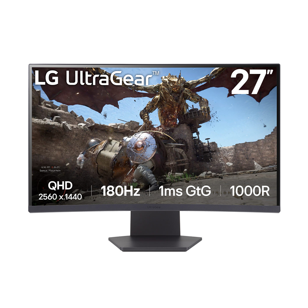 Màn Hình Gaming LG UltraGear 27GS60QC-B (27 inch - VA - QHD - 180Hz - 1ms - Cong)