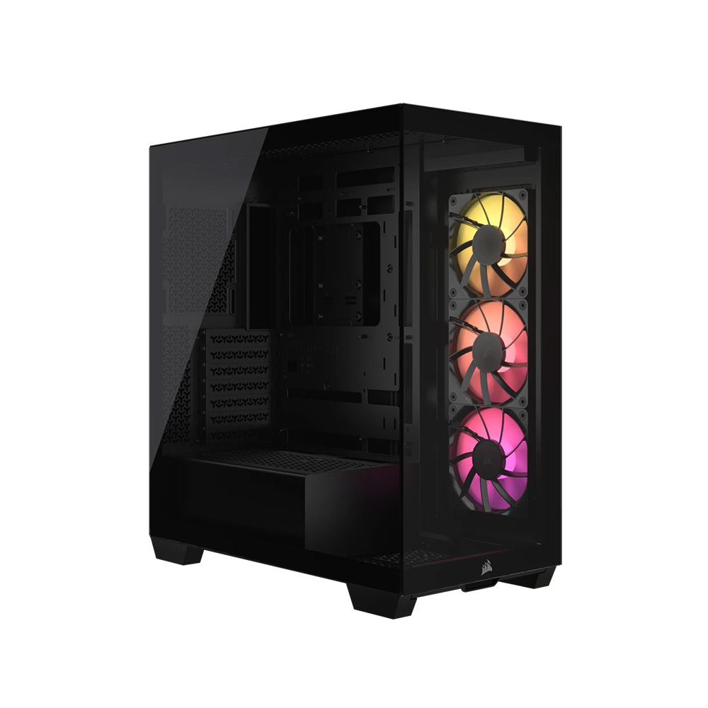 VỎ MÁY TÍNH CORSAIR 3500X RGB TEMPERED GLASS (MID-TOWER, BLACK, 3 FAN ) CC-9011278-WW