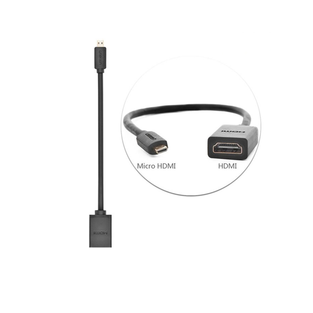 CÁP CHUYỂN ĐỔI MIRCO HDMI TO HDMI ÂM CHÍNH HÃNG UGREEN 20134