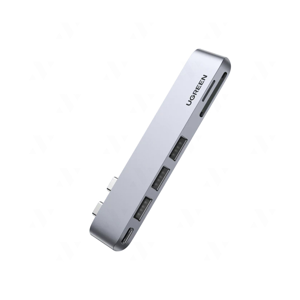 BỘ CHUYỂN ĐỔI USB TYPE-C SANG HUB USB 3.0 VÀ SD/TF MÀU XÁM UGREEN ( 60560)