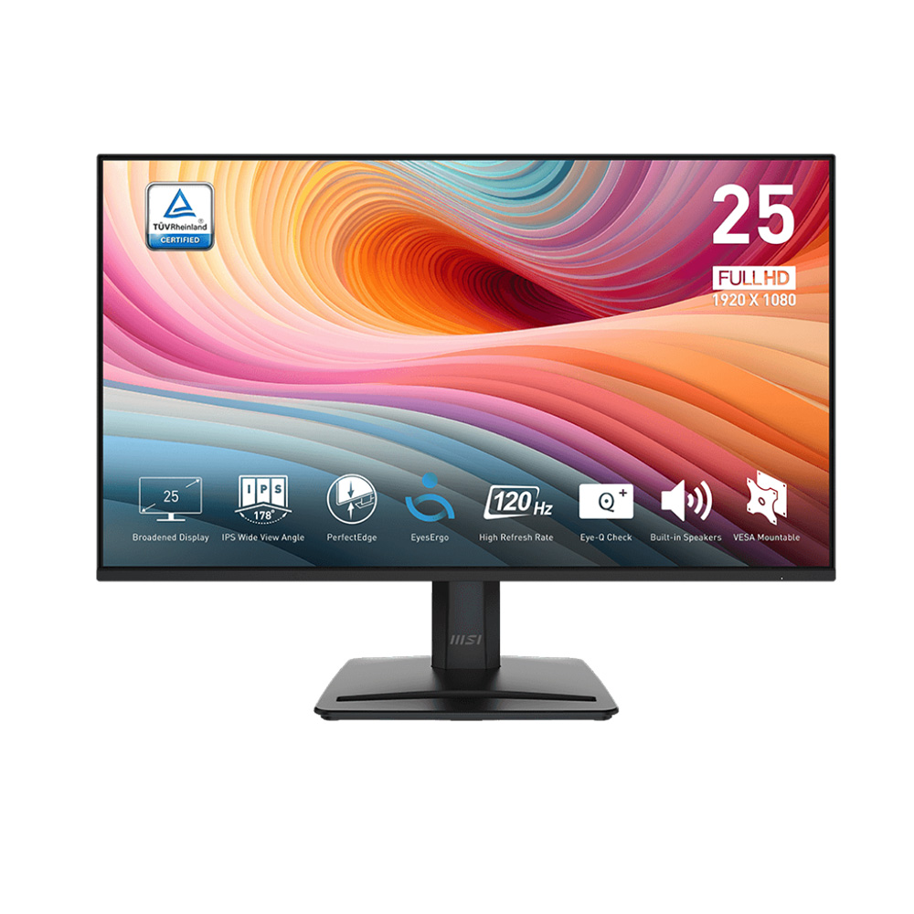 MÀN HÌNH MSI PRO MP251 E2 (24.5 INCH - FHD - IPS - 120HZ - 1MS - SPEAKER - EYESERGO)