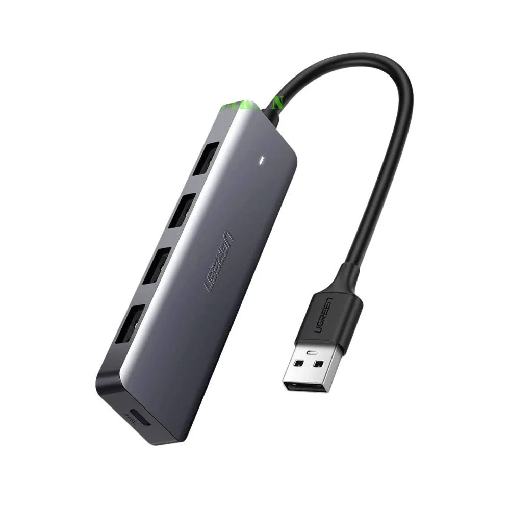 BỘ CHIA HUB USB 3.0 SANG 4 CỔNG MÀU XÁM UGREEN (50985)