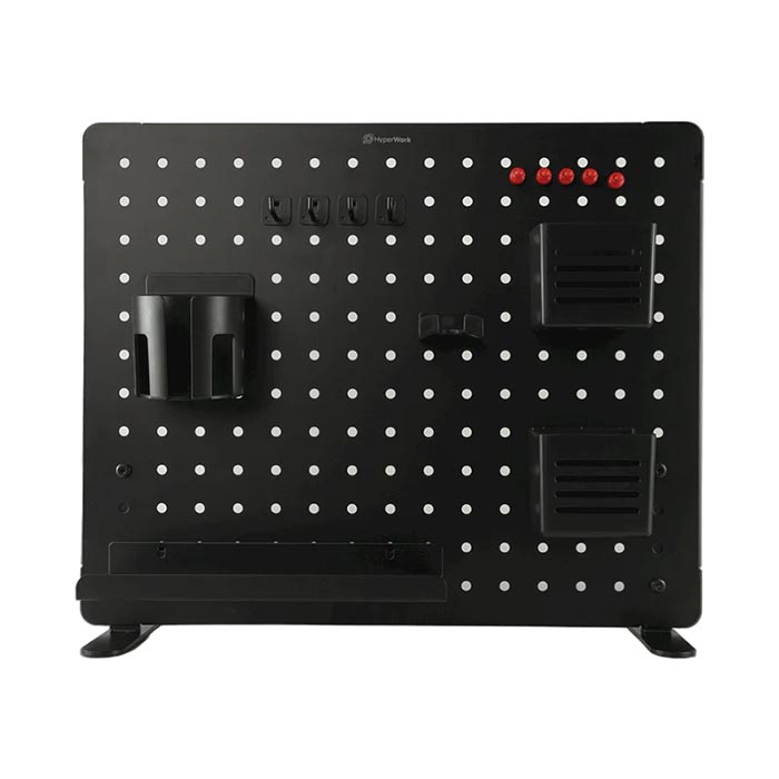 Bảng treo đồ Pegboard HyperWork PG-02 Black ( Kẹp Bàn) - Giá Sốc