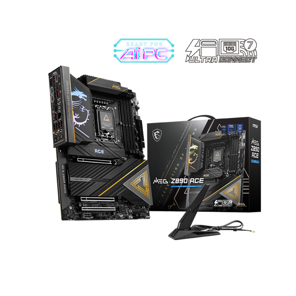 Mainboard MSI Z890 ACE DDR5 (Wifi+Bluetooth+Thunderbolt 4)