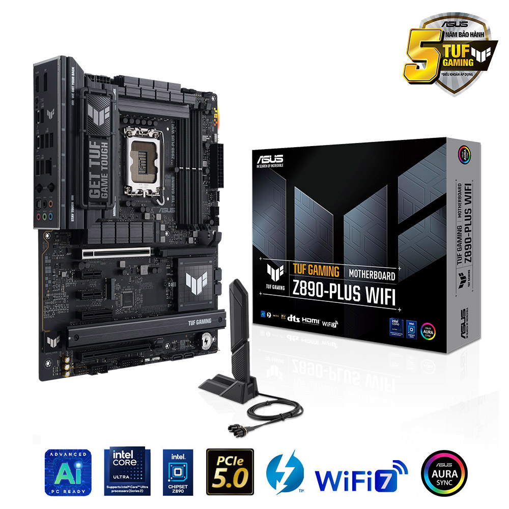 Mainboard Asus TUF GAMING Z890-PLUS WIFI DDR5 (Thunderbolt 4+Bluetooth)