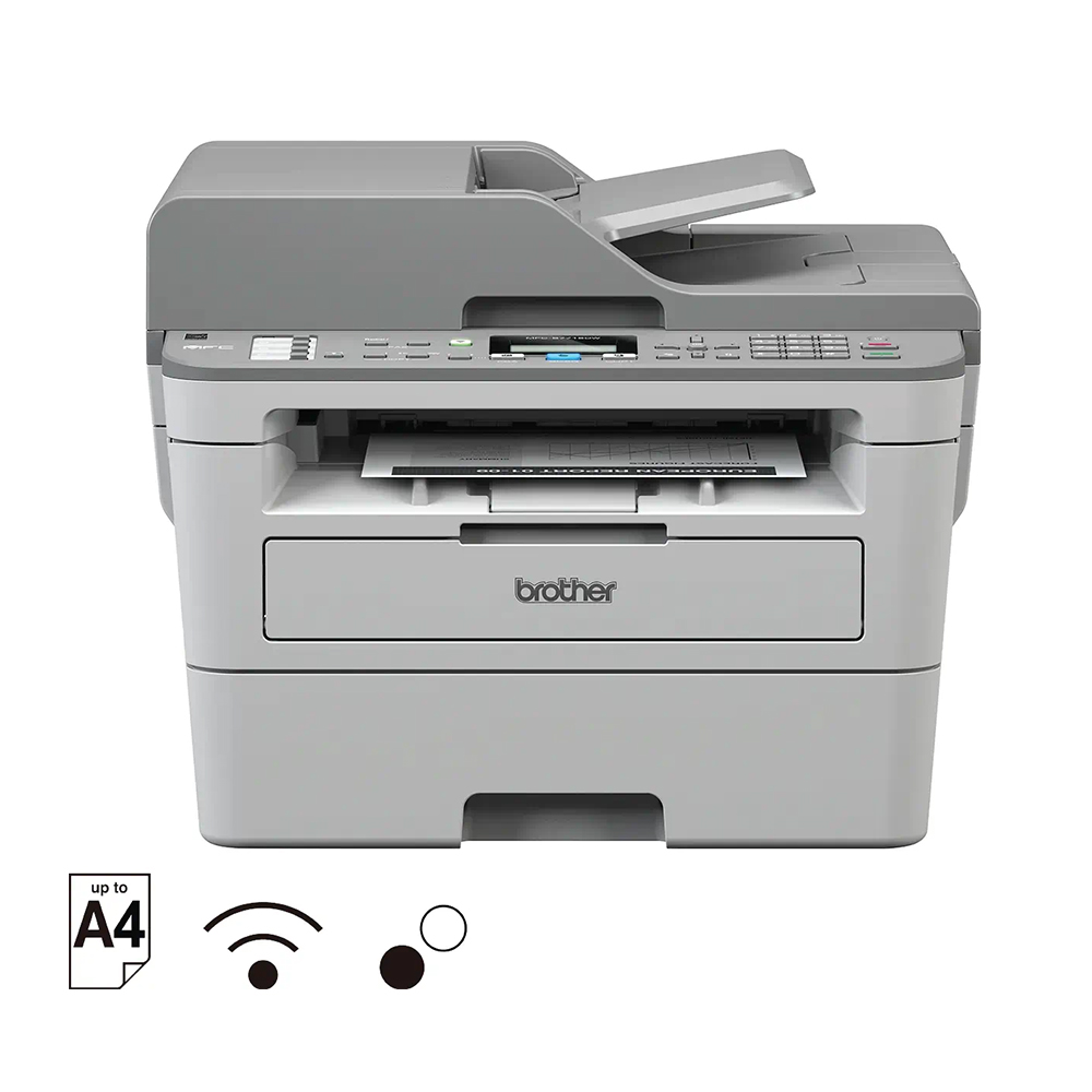 MÁY IN LASER ĐEN TRẮNG ĐA NĂNG BROTHER MFC-B7715DW (IN ĐẢO MẶT| COPY| SCAN ADF 1 MẶT| FAX| A4,| A5| USB| LAN| WIFI)