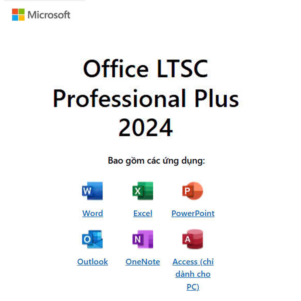 PHẦN MỀM MICROSOFT OFFICE LTSC PROFESSIONAL PLUS 2024