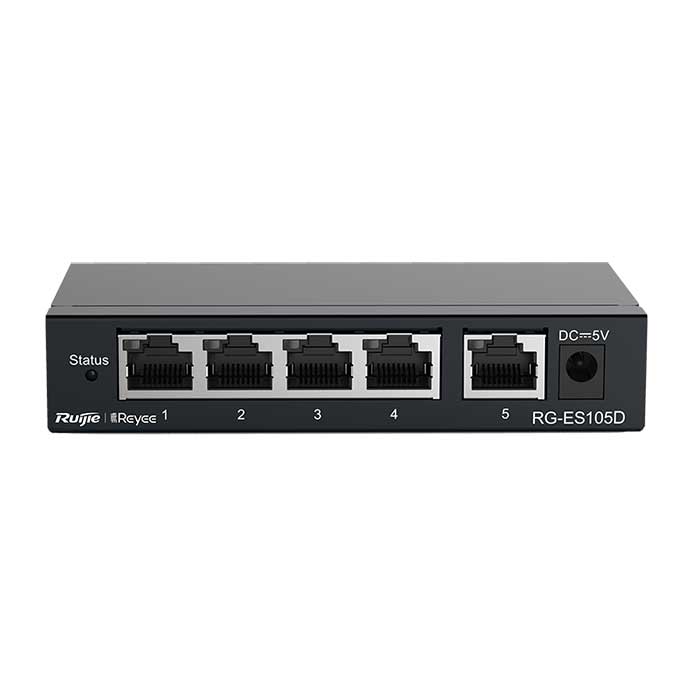 THIẾT BỊ CHUYỂN MẠCH SWITCH 5 CỔNG RUIJIE RG-ES105GD 10/100/1000MBPS