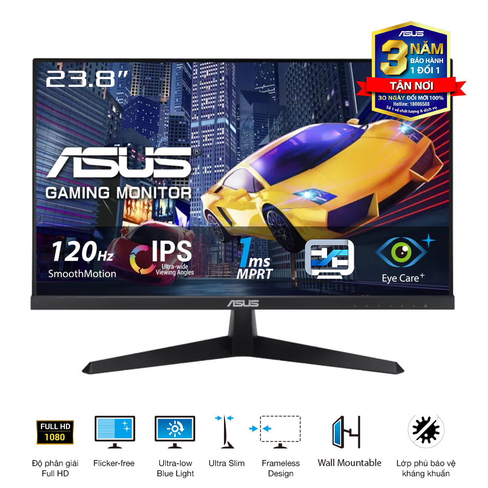 MÀN HÌNH ASUS VY249HGR (23.8 INCH - IPS - FHD - 120HZ - 1MS)