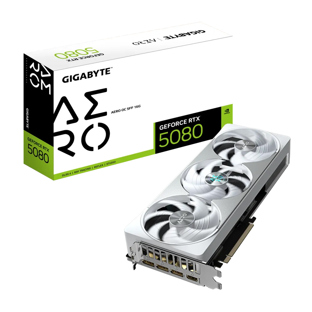 VGA GIGABYTE RTX 5080 AERO OC SFF 16GB (N5080AERO OC-16GD)