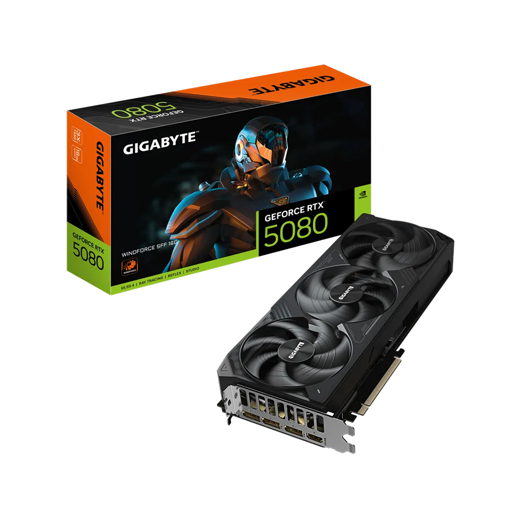 VGA GIGABYTE RTX 5080 WINDFORCE SFF 16GB (N5080WF3-16GD)