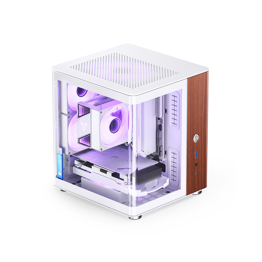 VỎ CASE JONSBO MINI TK-0 WHITE WOOD ( ITX, TRẮNG)