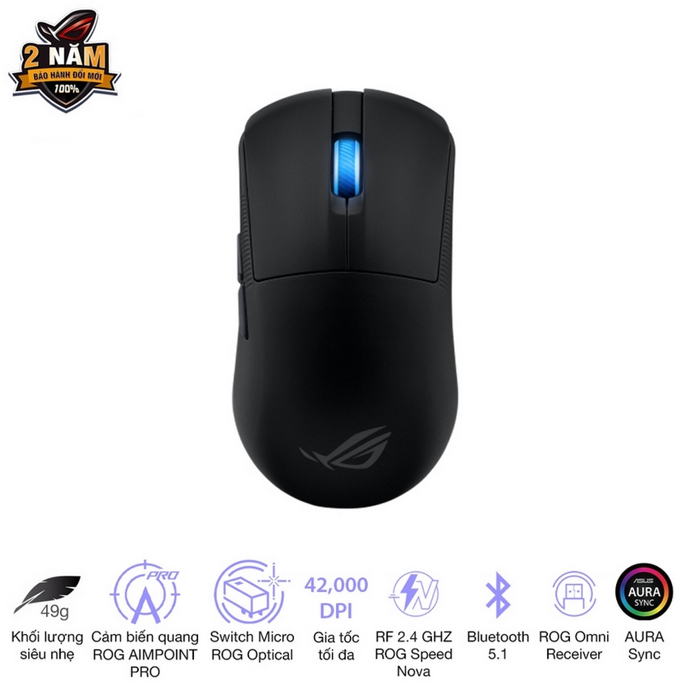 Chuột Asus ROG Harpe Ace Mini Wireless Black
