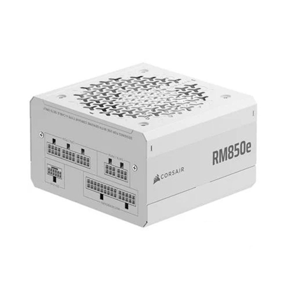 Nguồn máy tính Corsair RM850e White ATX 3.1 Cybenetics Gold - Full Modul - CP-9020293-NA