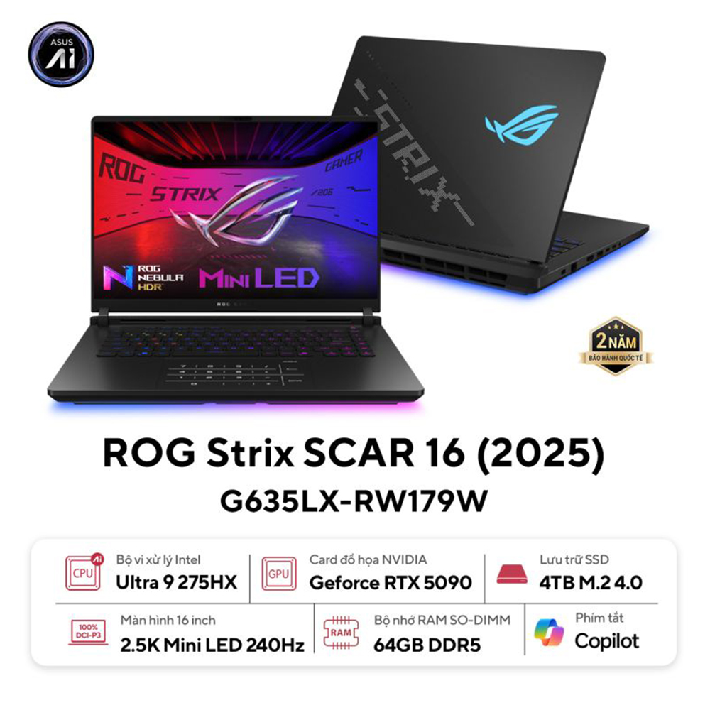 Laptop ASUS ROG Strix SCAR 16 G635LX-RW179W