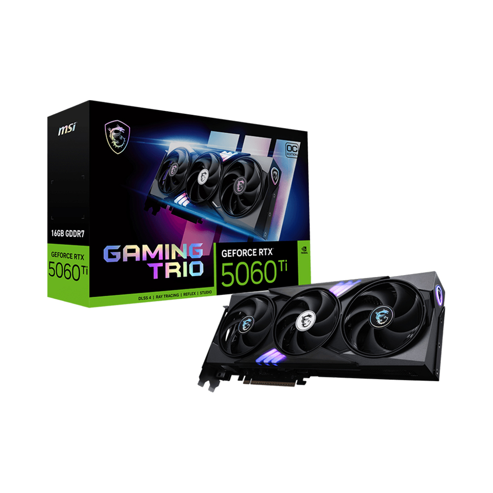 VGA MSI RTX 5060 Ti 16GB GAMING TRIO OC GDDR7
