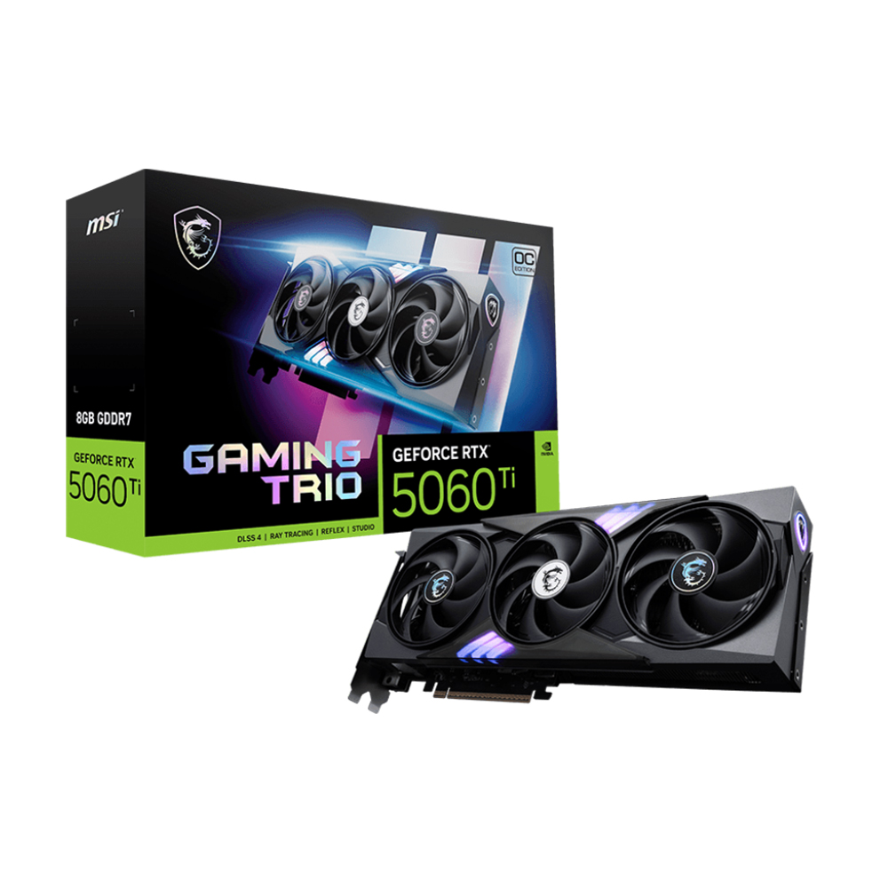 VGA MSI RTX 5060 Ti 8GB GAMING TRIO OC GDDR7