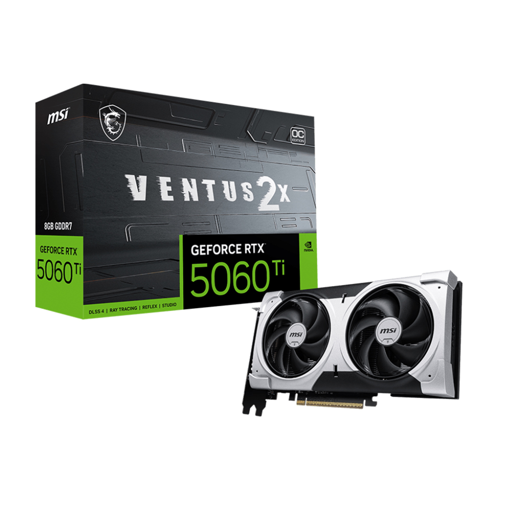VGA MSI RTX 5060 Ti 8GB VENTUS 2X OC PLUS GDDR7