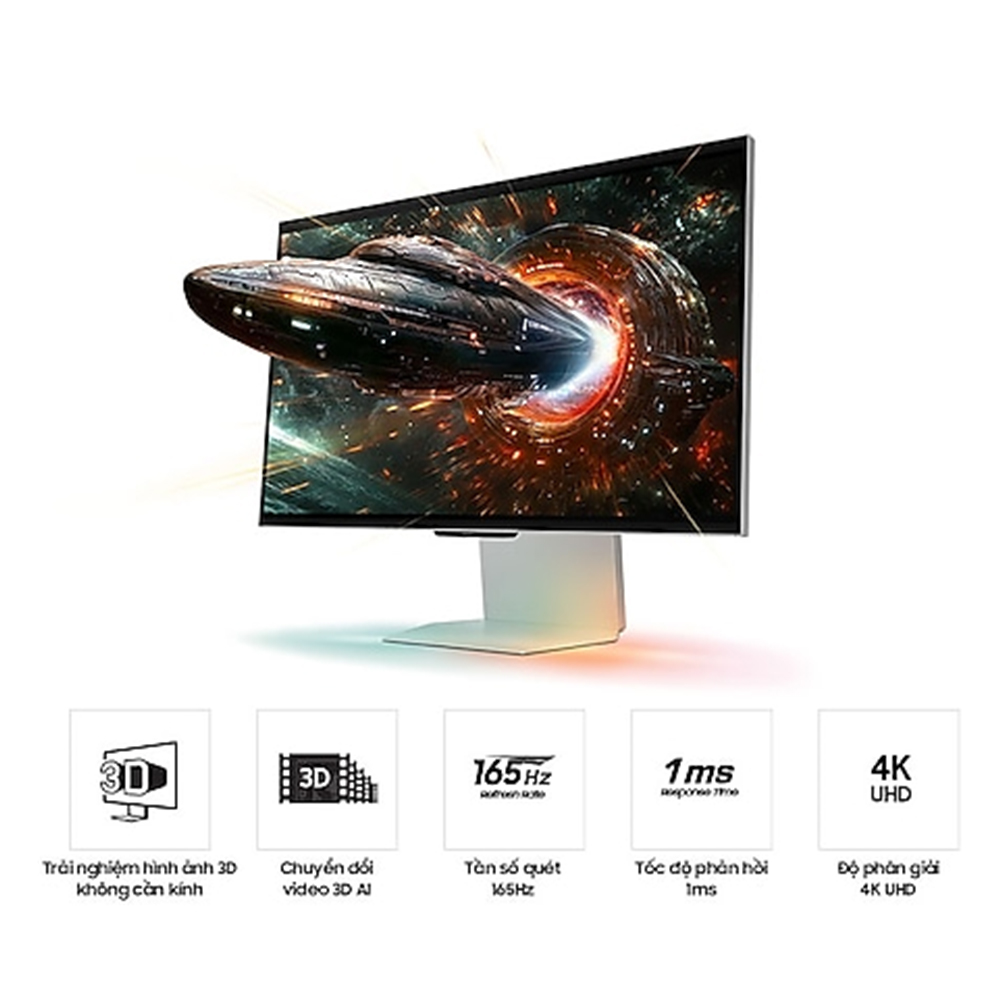 MÀN HÌNH GAMING SAMSUNG ODYSSEY 3D G90XF LS27FG900XEXXV (27 INCH - IPS - 4K - 165HZ - 1MS - SPEAKER)