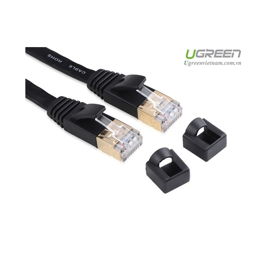 CÁP DỮ LIỆU DẠNG DẸT NỐI MẠNG CAT7 STP TRUYỀN DỮ LIỆU GIỮA CÁC MÁY TÍNH, DÀI 1M UGREEN (11260)