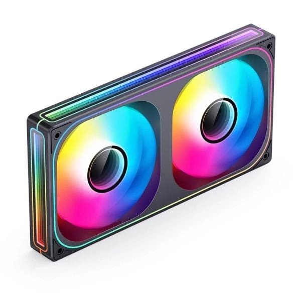 Fan case JONSBO ZB-240B BLACK LED ARGB (FAN xuôi)