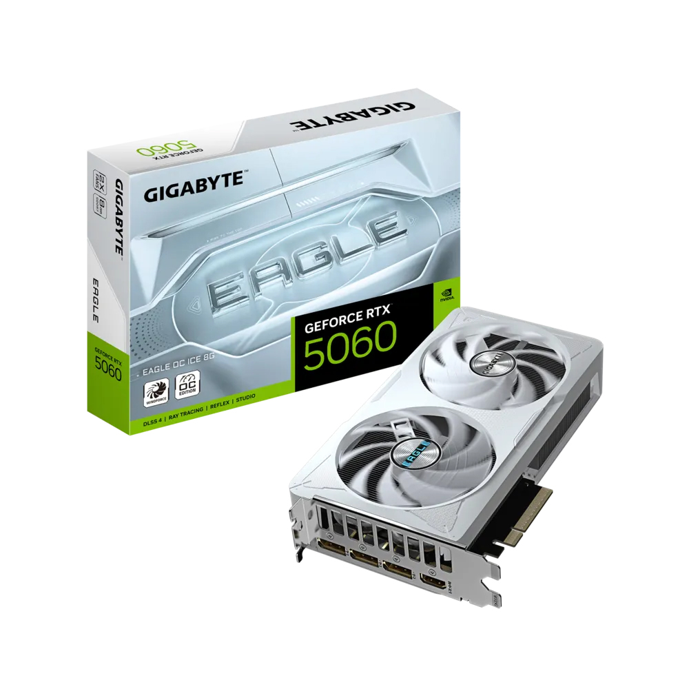 Vga Gigabyte RTX 5060 EAGLE OC ICE 8GB (N5060EAGLEOC ICE-8GD)