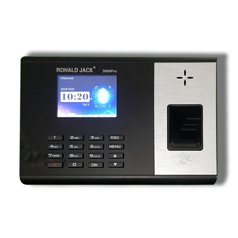 Máy chấm công vân tay Ronald Jack 3800PRO WIFI - kèm pin lưu điện