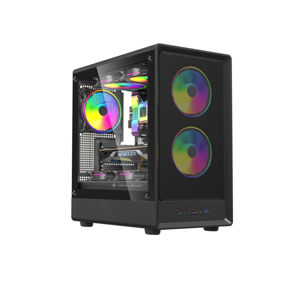Vỏ Máy Tính KENOO ESPORT M362 - Màu Đen Size MATX