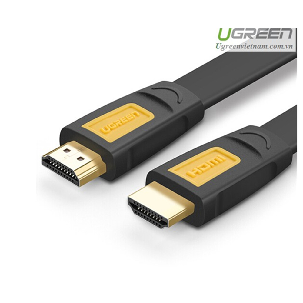 Cáp HDMI 2M sợi dẹt hỗ trợ 4Kx2K chính hãng Ugreen 11185 cao cấp