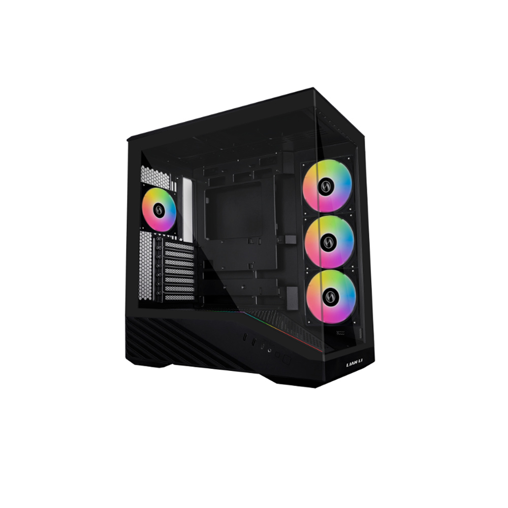 VỎ CASE MÁY TÍNH LIAN LI V100 GỒM 4 FAN 120MM RGB BLACK - V100RX