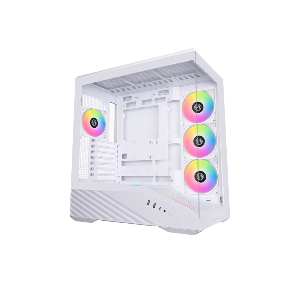 Vỏ case máy tính Lian Li V100 gồm 4 fan 120mm RGB White - V100RW