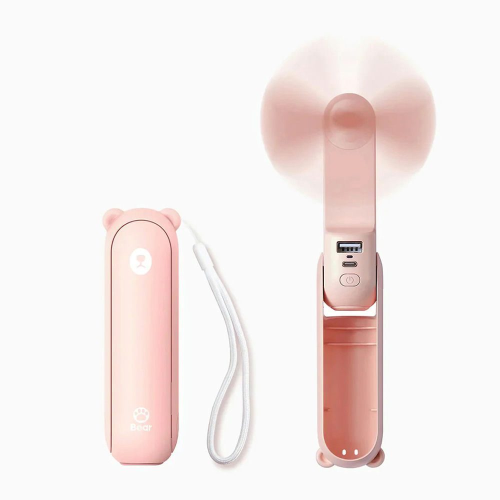 Quạt cầm tay Jisulife F8X 4500mAh Hồng