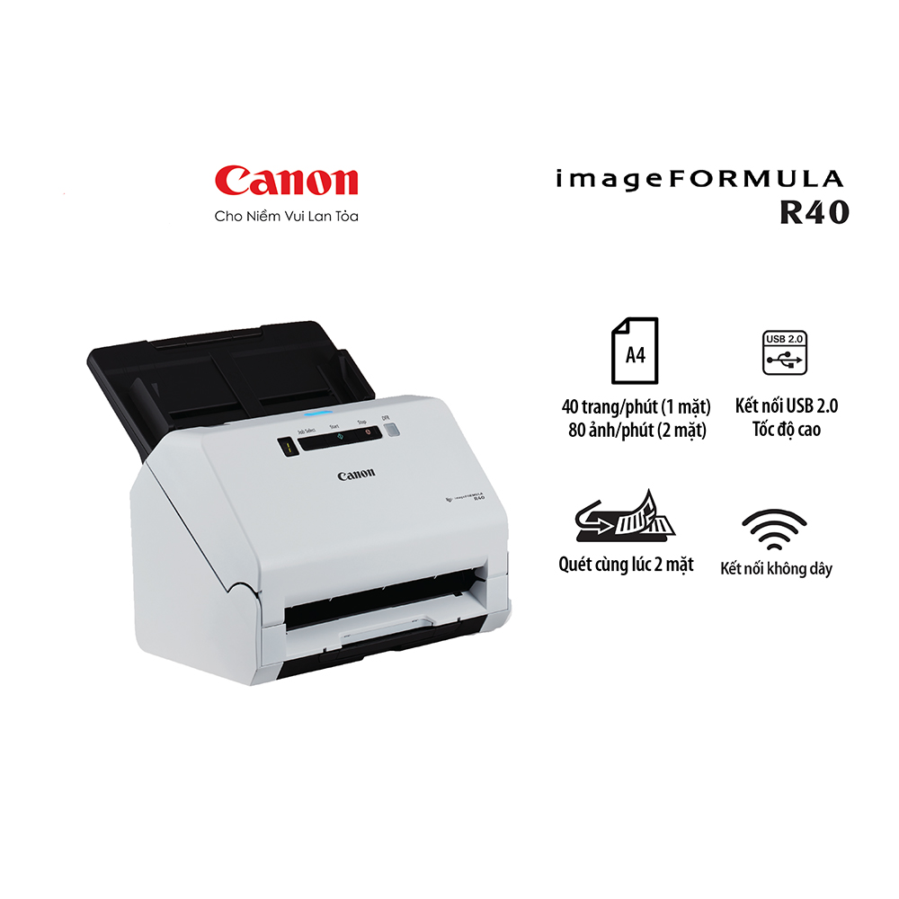 Máy Scan Canon R40 (Scan 2 mặt| A4| A5| USB)