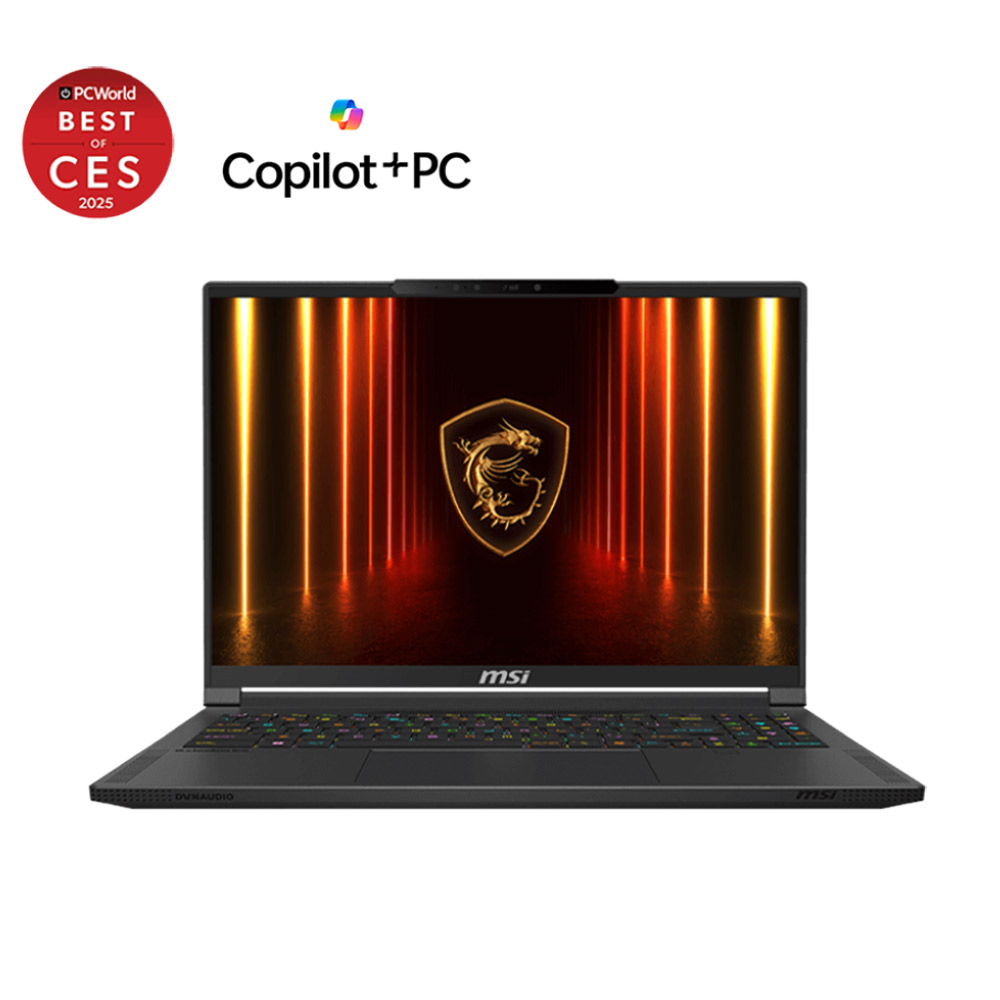 LAPTOP MSI STEALTH A16 AI+ A3XWHG085VN (AMD RYZEN AI 9 HX 370 | RTX 5070 TI 12GB GDDR7 | 16 INCH QHD+ OLED | 32GB | 1TB | FINGERPRINT | WINDOWS 11 HOME SEA | ĐEN)