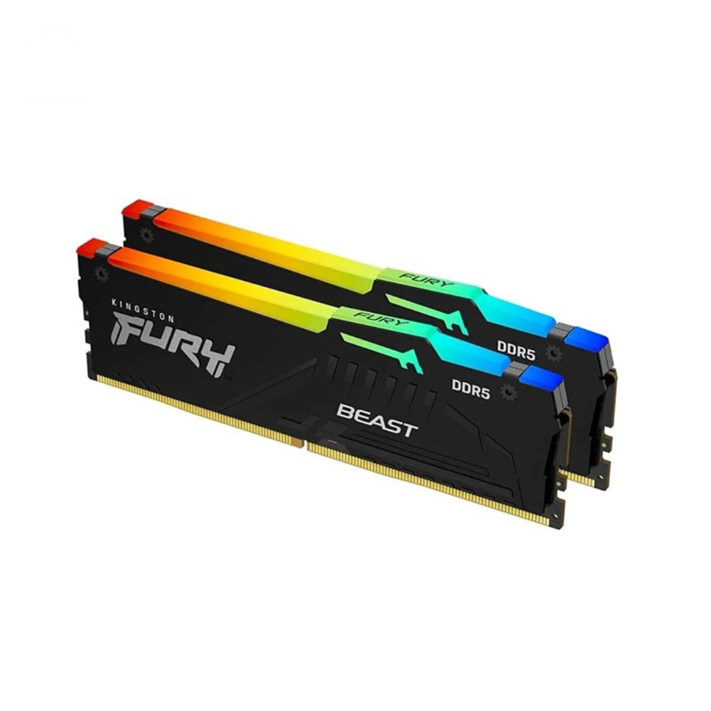 RAM Kingston FURY Beast RGB 64GB (2x32GB) DDR5 6000Mhz (KF560C36BBE2AK2-64)