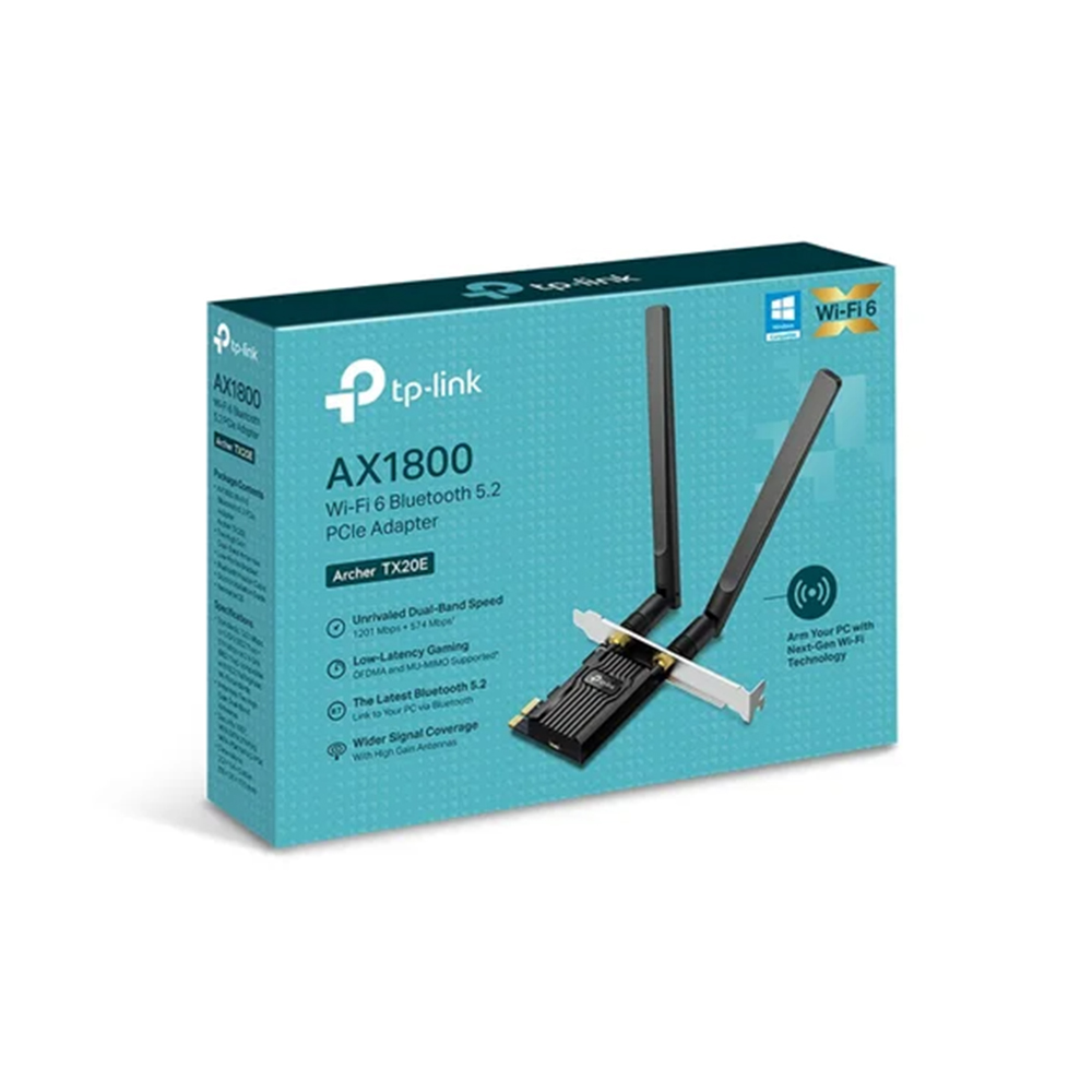 Card mạng không dây PCIe TP-Link Archer TX20E (AX1800, Bluetooth 5.2)