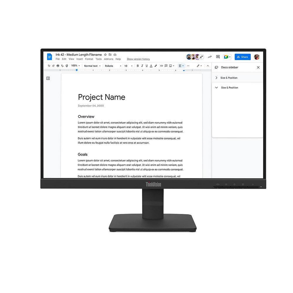 MÀN HÌNH LENOVO THINKVISION S22-4E 64CBKAT6AE (21.5 INCH - IPS - FHD - 100HZ - 4MS)