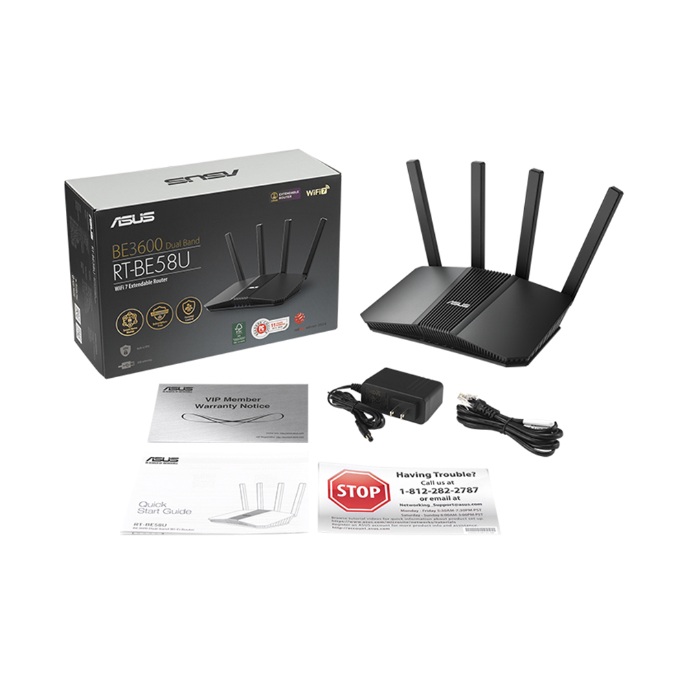 Bộ phát Wifi Asus RT-BE58U Wi-Fi 7