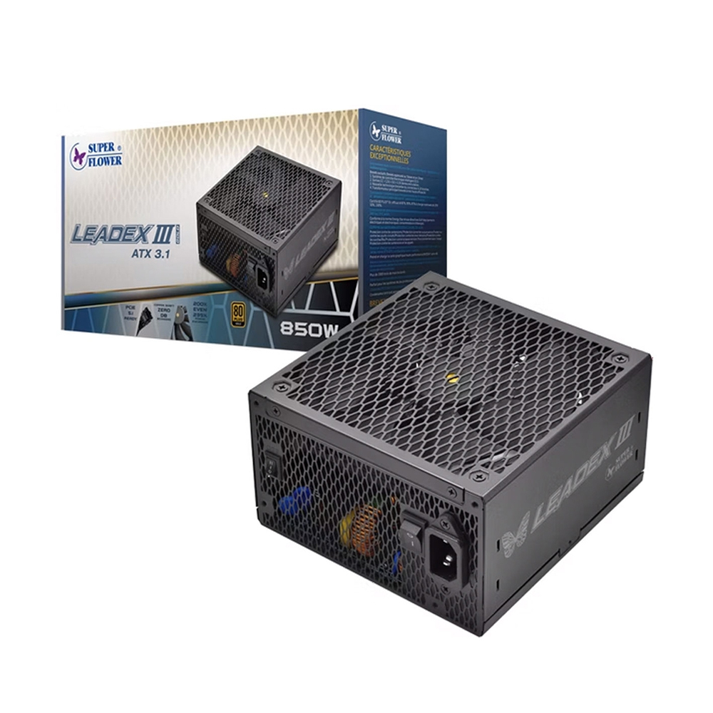 NGUỒN MÁY TÍNH SUPERFLOWER LEADEX III 850W ATX 3.1 80 PLUS GOLD SF-850F14GE-GL