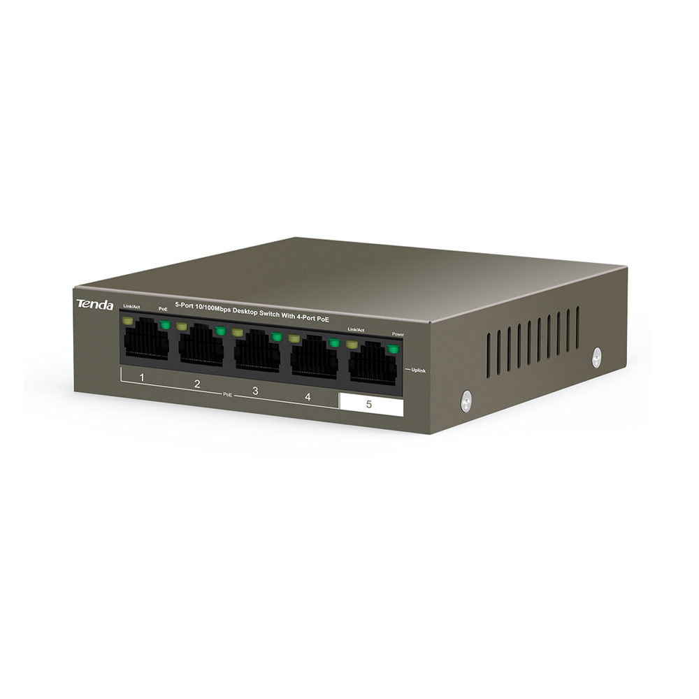 Switch PoE 10/100Mbps Tenda TEF1105P-4-63W
