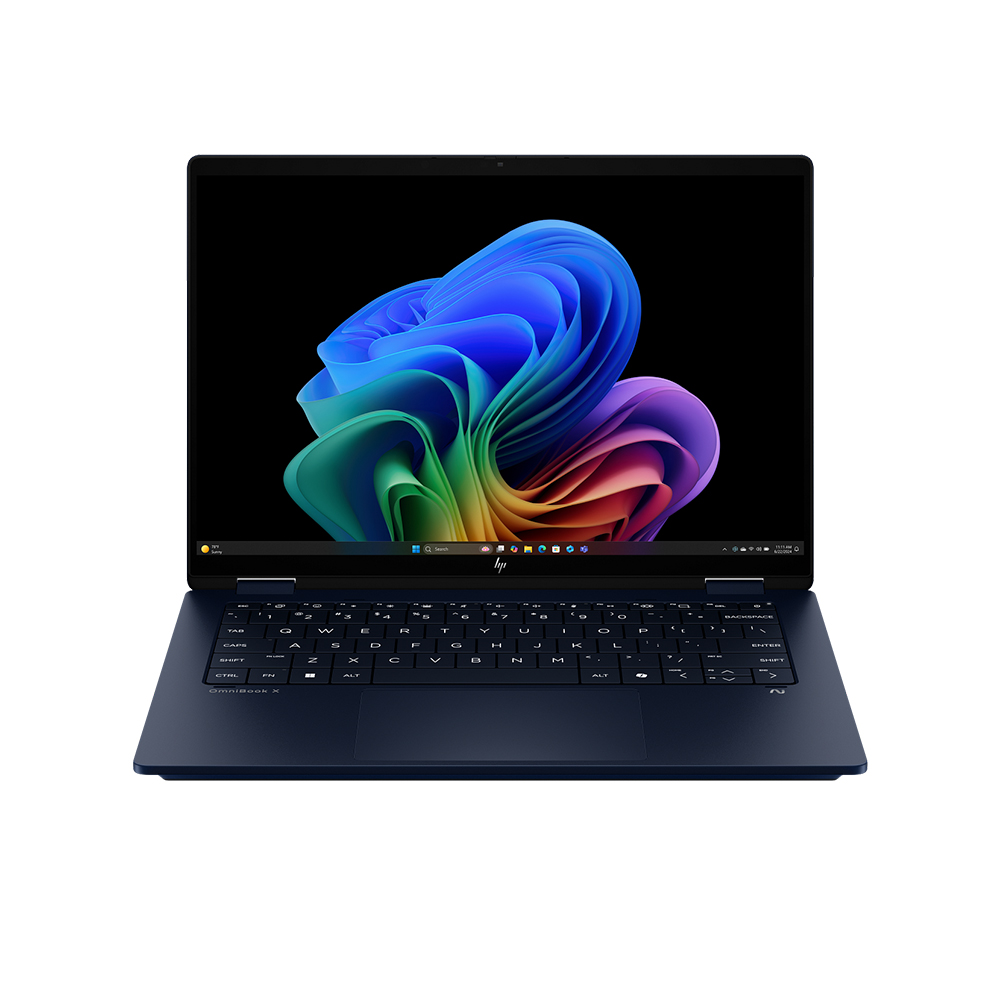 Laptop HP OmniBook X Flip 14-fm0088TU BZ7Q2PA (Intel Core Ultra 5 226V | 16GB | 512GB | Intel Arc | 14 inch 2K | Cám ứng | Win 11 | Office | Xanh)