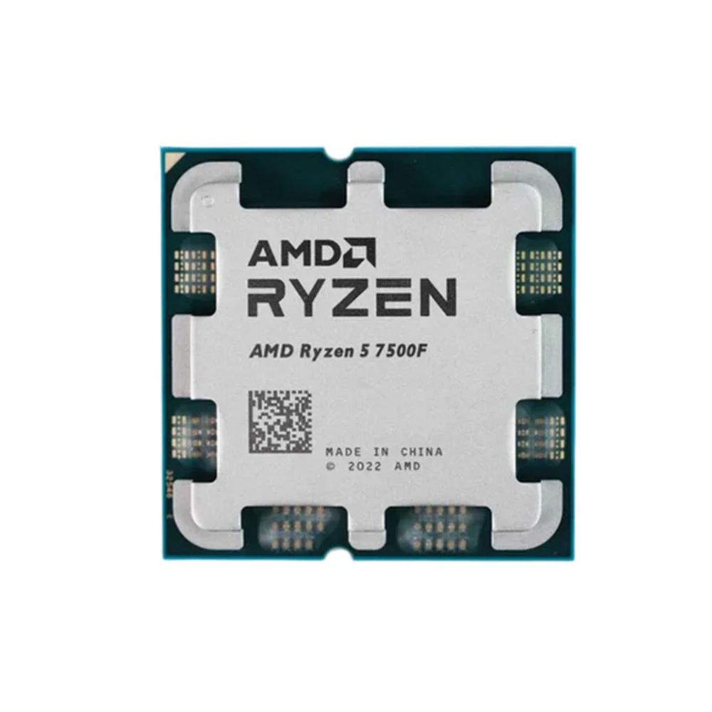 CPU AMD Ryzen 5 7500F  (AMD AM5 - 6 Core - 12 Thread - Base 3.7Ghz - Turbo 5.0Ghz - Cache 38MB - No iGPU) (Tray chính hãng kèm tản nhiệt)