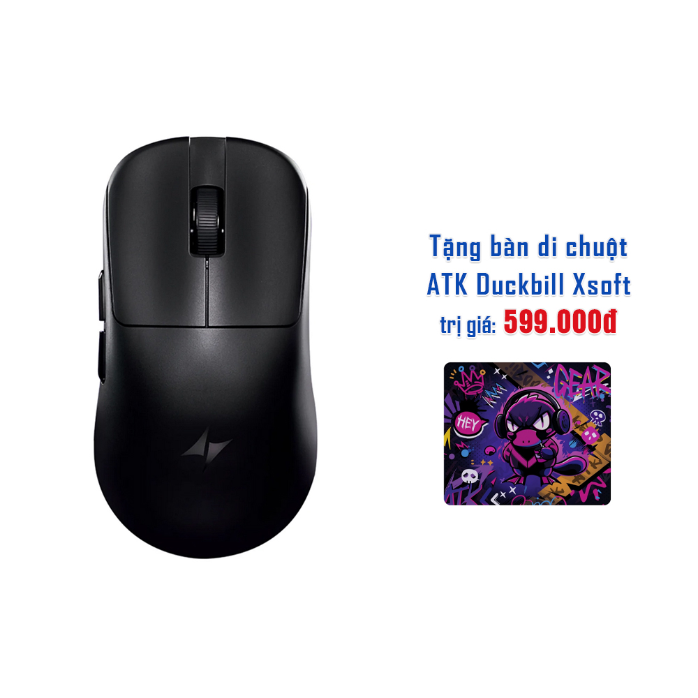 Chuột ATK Duckbill Black (Dongle 8k phiên bản mới)